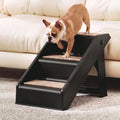 Foldable Pet Ramp Steps – 3 Step Portable Ladder for Bed, Sofa & Car (Black)
