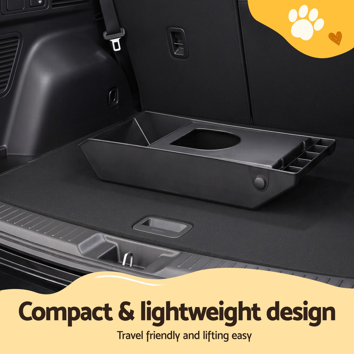 Foldable Pet Ramp Steps – 3 Step Portable Ladder for Bed, Sofa & Car (Black)