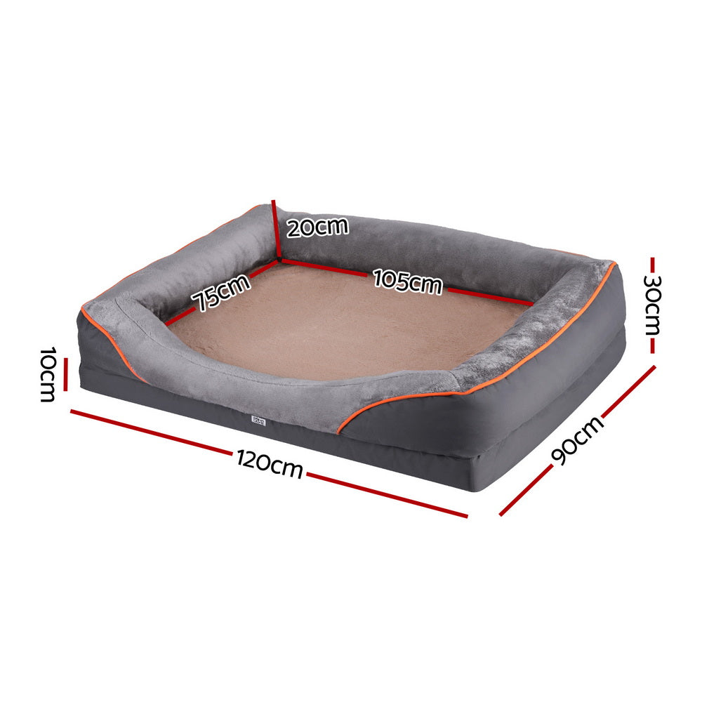 Orthopedic Pet Bed – Washable Plush Fleece Sofa Cushion Mat for Dogs & Cats