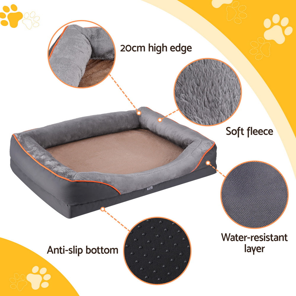 Orthopedic Pet Bed – Washable Plush Fleece Sofa Cushion Mat for Dogs & Cats