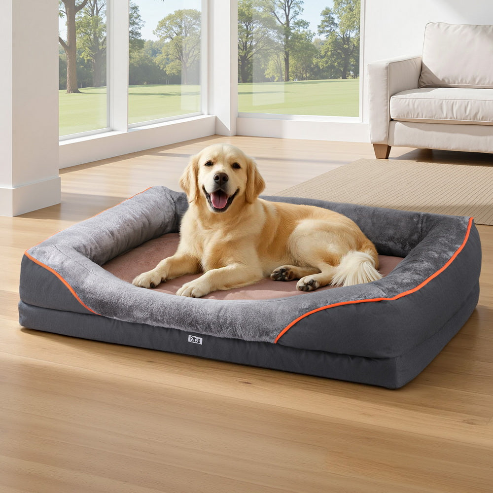 Orthopedic Pet Bed – Washable Plush Fleece Sofa Cushion Mat for Dogs & Cats