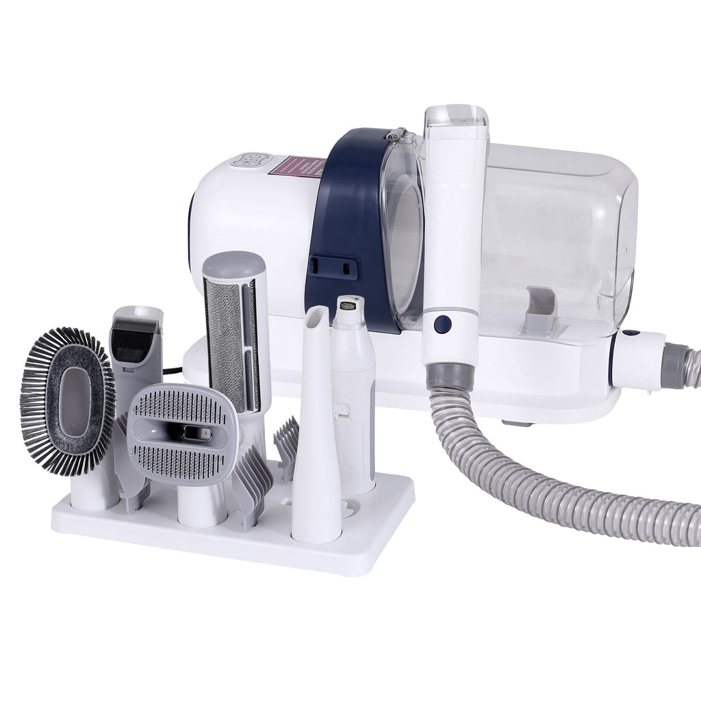 Pet Grooming Vacuum Kit – Dog & Cat Hair Dryer, Clipper & Brush Set