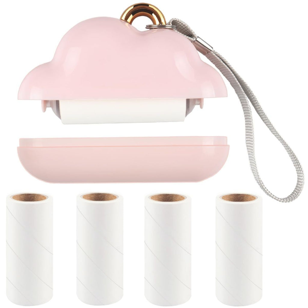 Mini Lint Roller – Travel Size Pet Hair Remover, 150 Sheets, Black