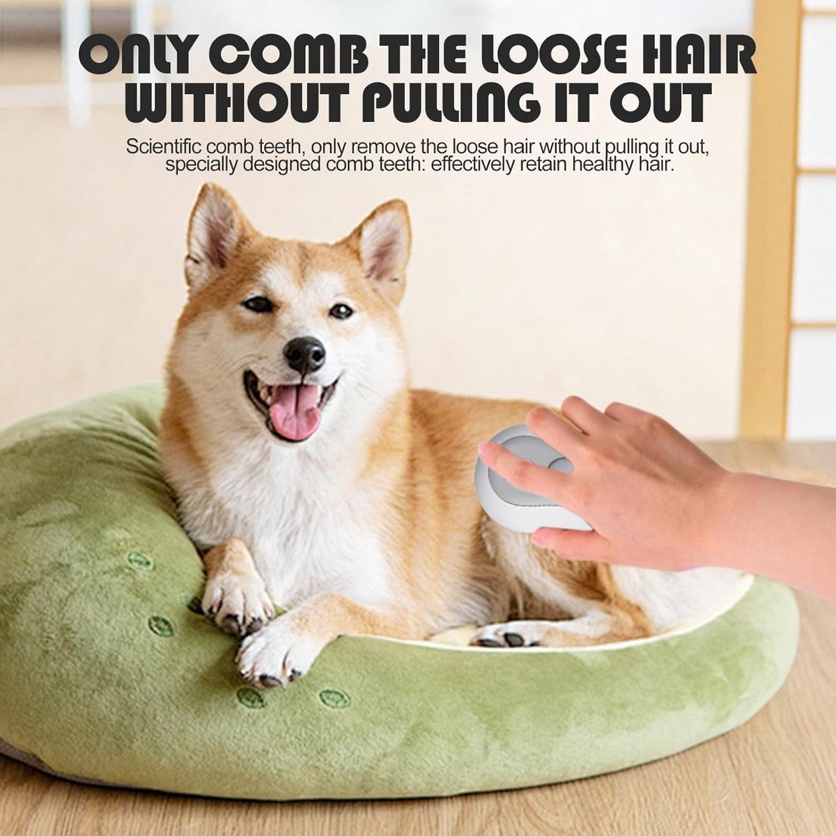 3-in-1 Steam Brush for Cats and Dogs - USB - Massage Comb - Hair Remover Brush - Dog Brush - Cat Brush with Water Reservoir and Release Button - Pet Grooming - Long/Short Hair - Self-Cleaning Soft Steam Brush for Cat and Dog