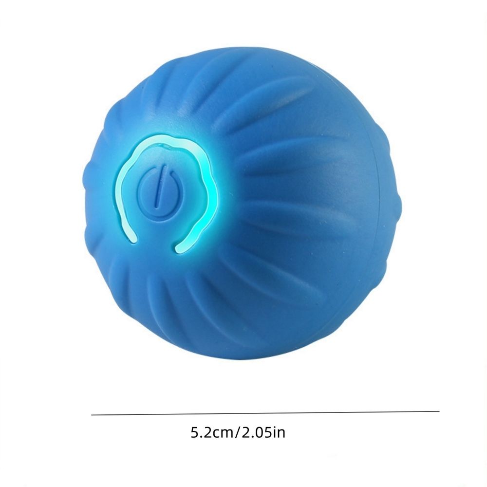 Motion-Activated Automatic Rolling Ball Toy for Dogs – USB Rechargeable, Blue & Orange