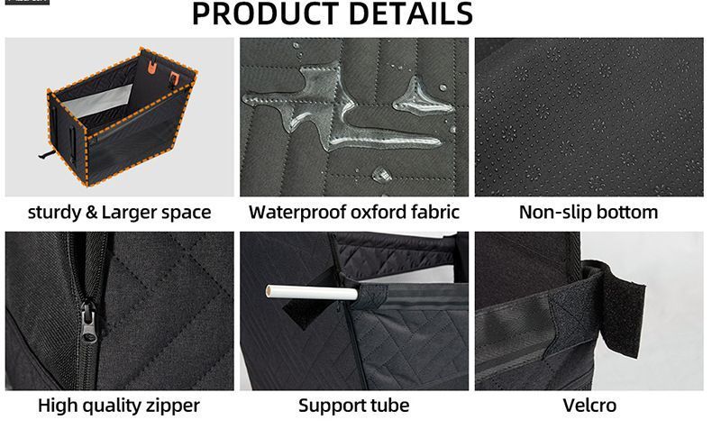 Dog Car Seat Cover – Single Seat Waterproof Pet Basket Mat, Hardened Base, Grey (Large)