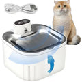 Cat Water Fountain – 3L Wireless Rechargeable, Smart Motion Sensor, Stainless Steel Lid, Ultra Quiet