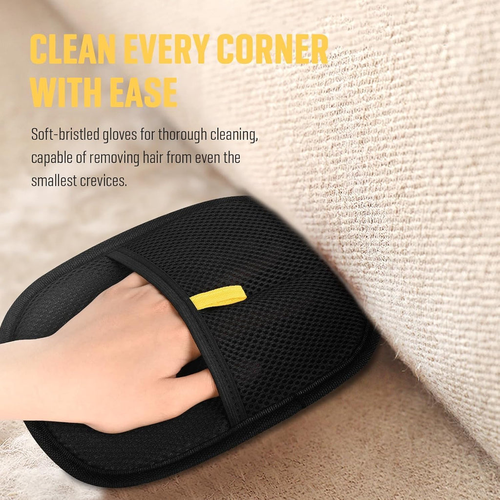 Double-Sided Pet Grooming Gloves – Electrostatic Hair Removal (2pcs)