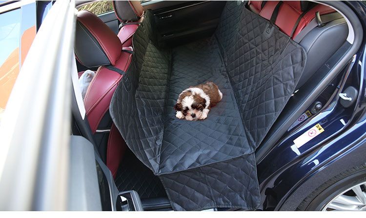Dog Car Seat Cover – Waterproof Hammock for Back Seat, Non-Slip, Fits Cars, Trucks & SUVs