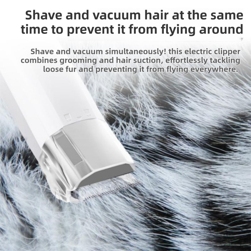 7-in-1 Pet Grooming Vacuum Kit – Low Noise, Home Groomer for Dogs & Cats